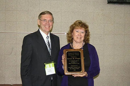 2015 Individual Friend of Science Award was presented to Doreen Hayek.