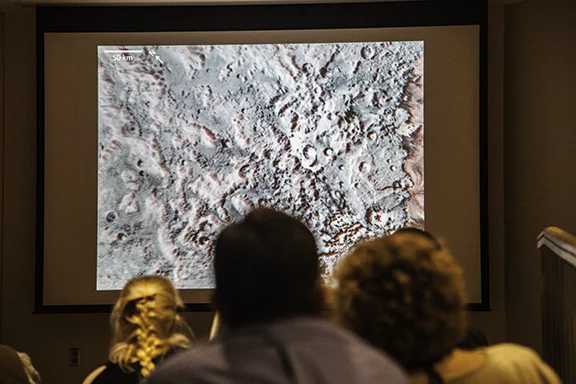 Image of Pluto (3-D if wearing the glasses)