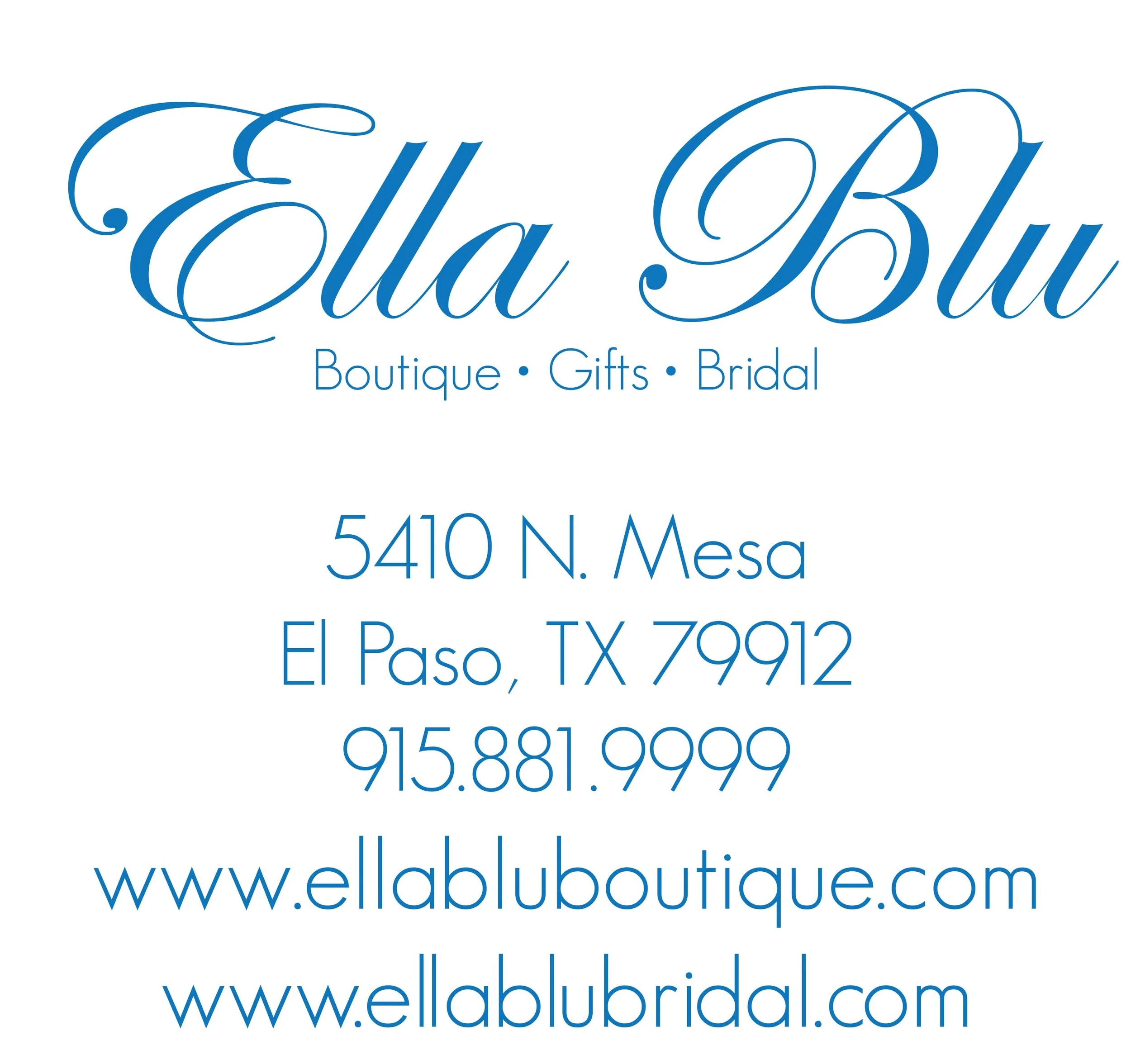 ella blu bridal