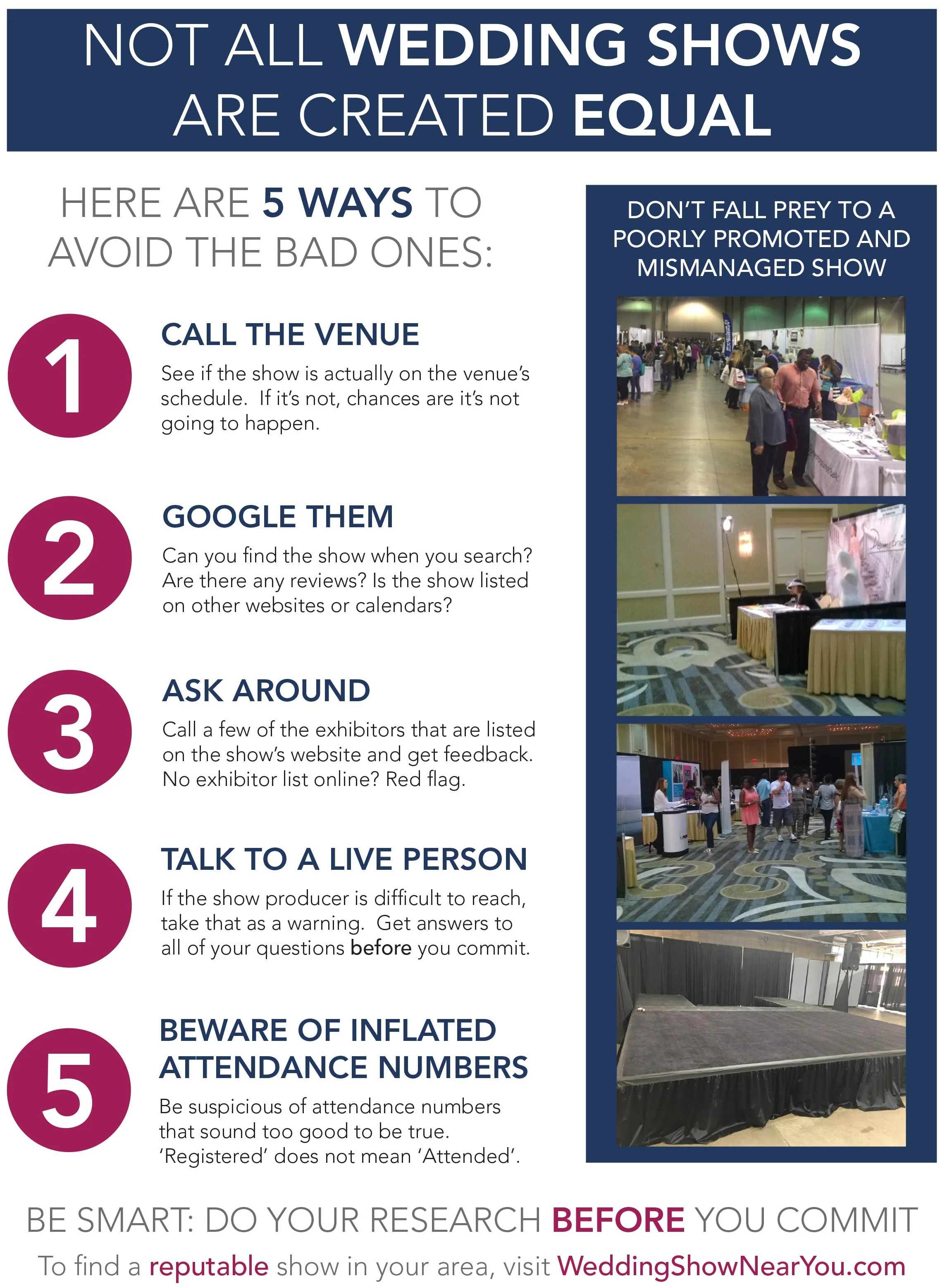 How to find the right Bridal Show for you