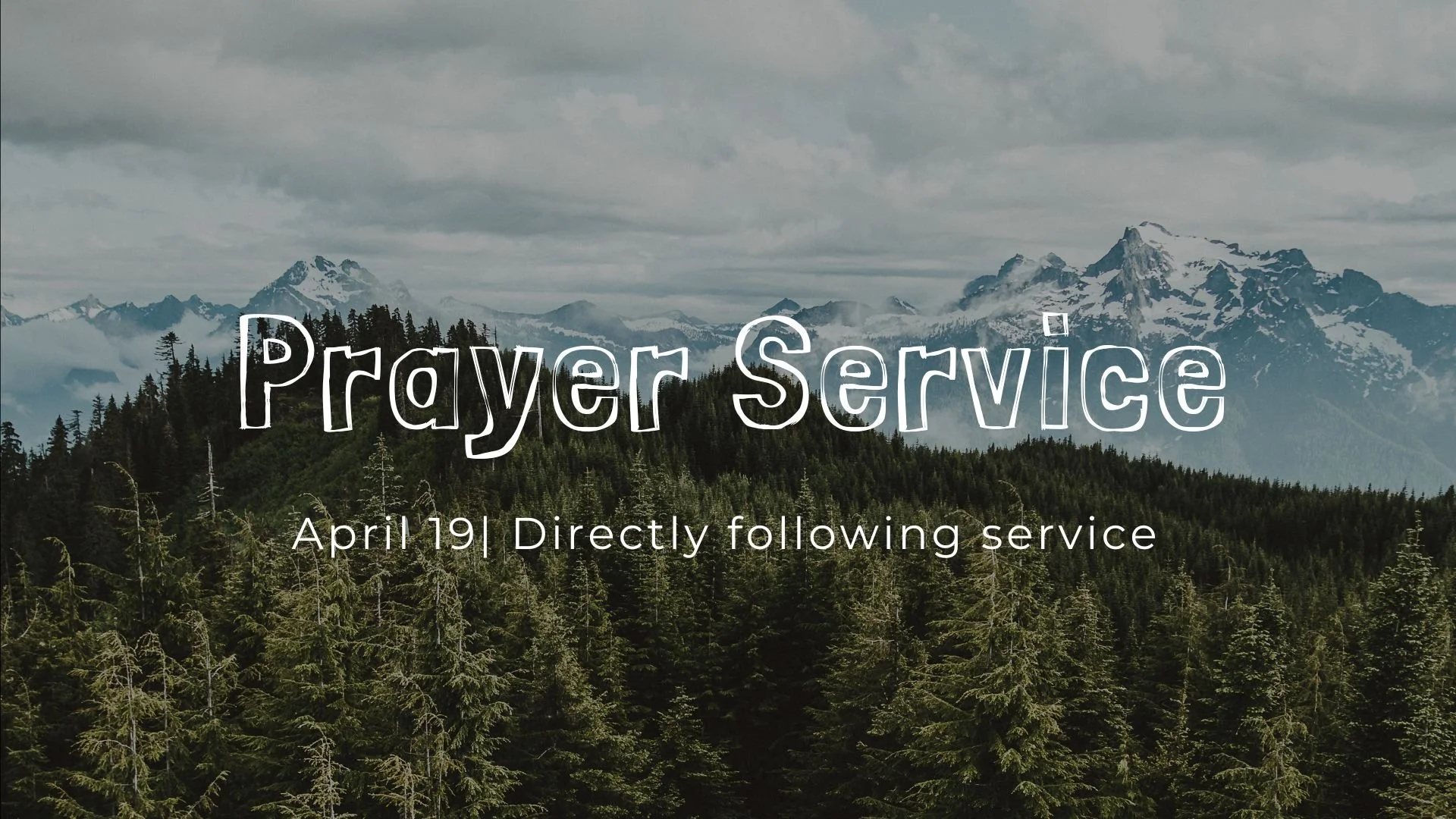 Congregational Prayer Service