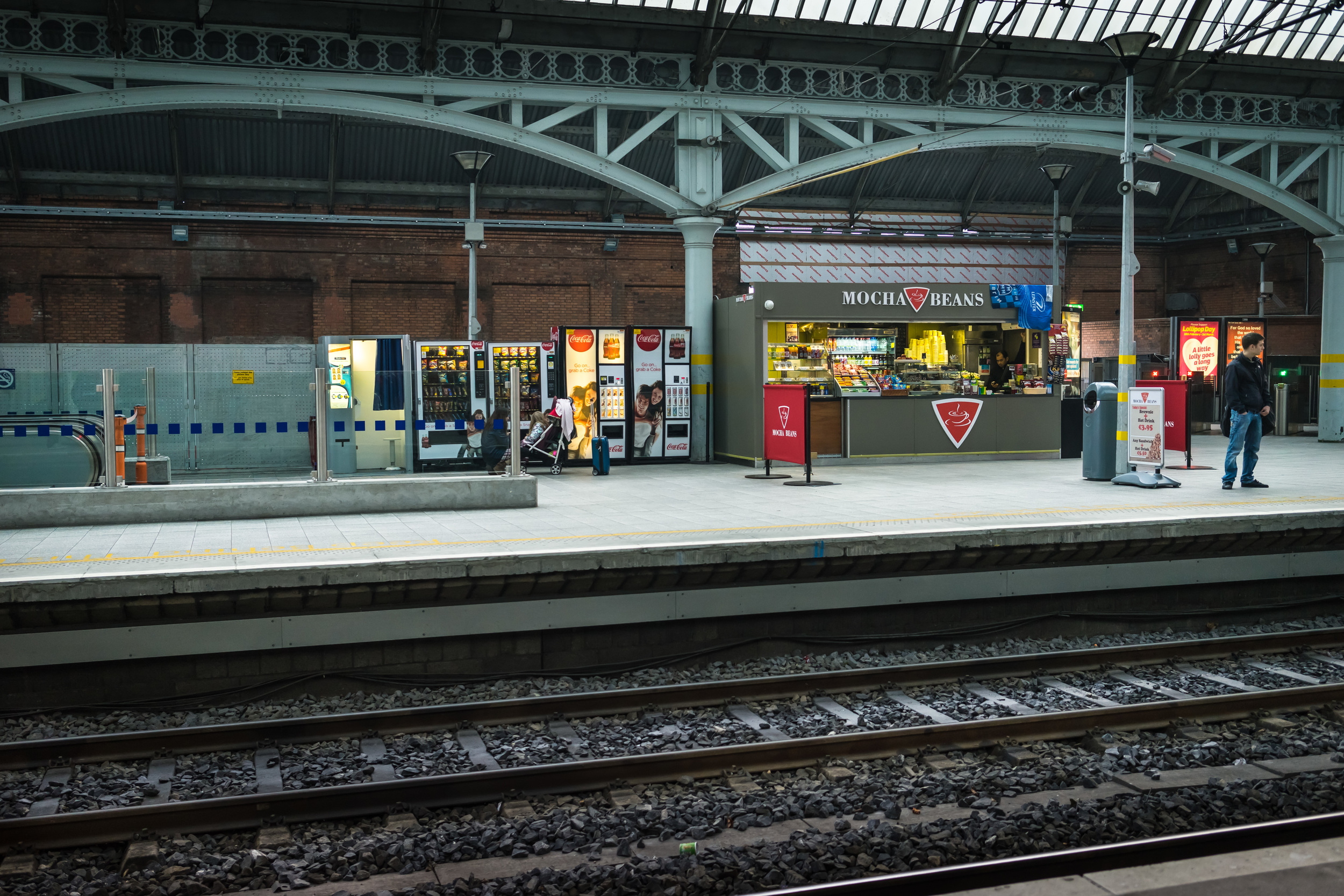 Waiting for the train