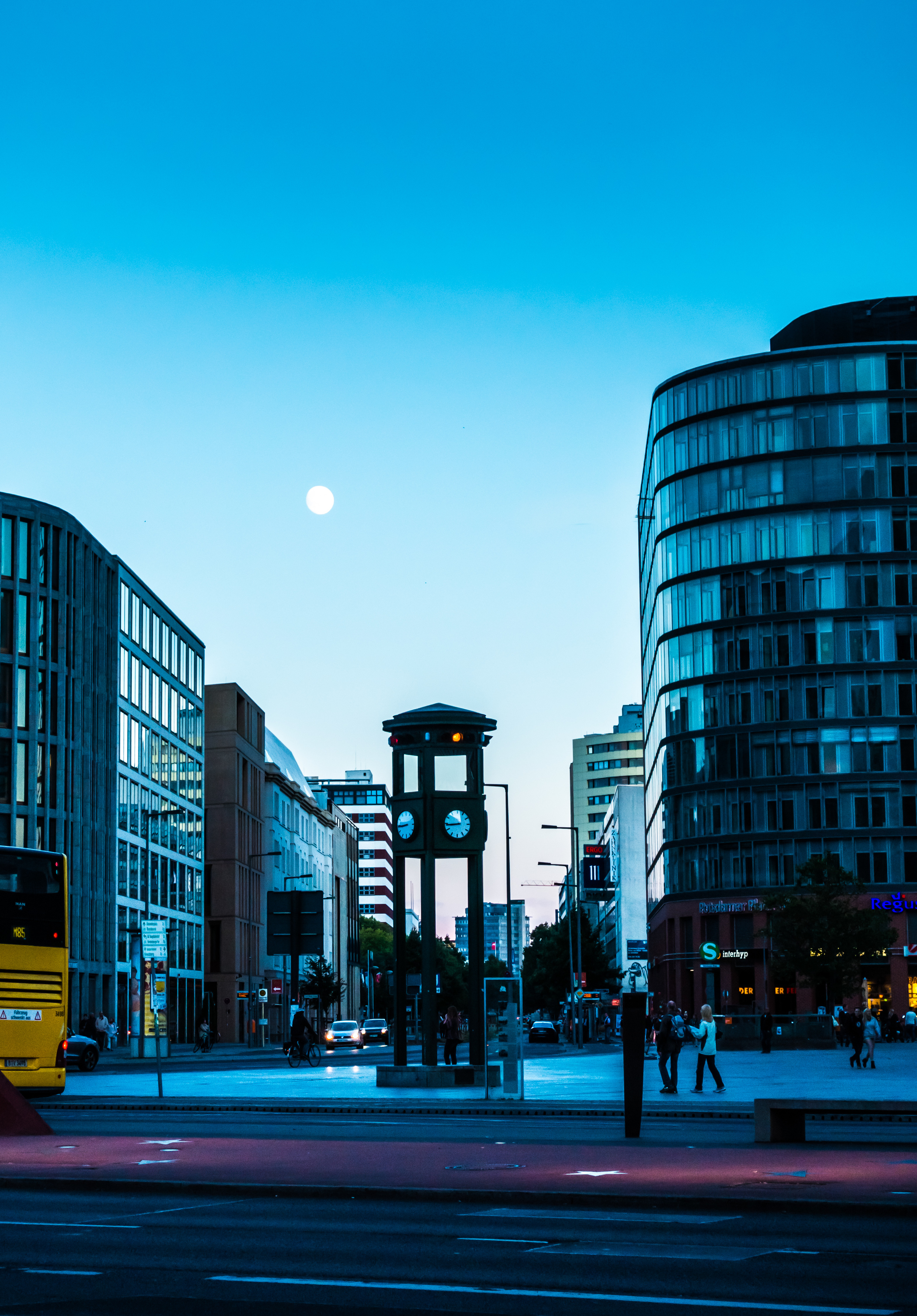 Potsdamer Platz, Berlin where Amy and Ethan meet up with Axel