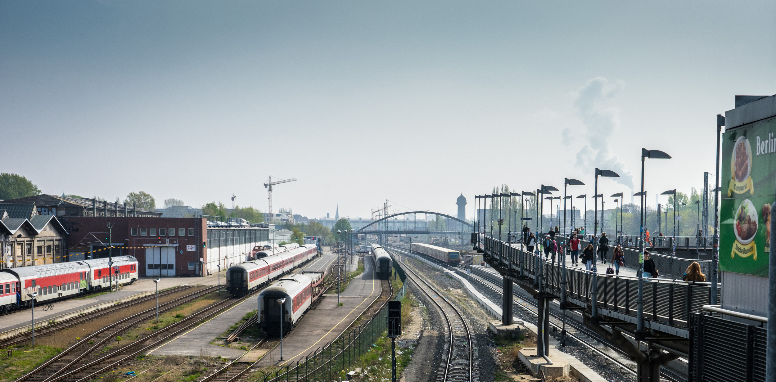 Train station at Warschauer Strasse on Ethan's journey through Berlin