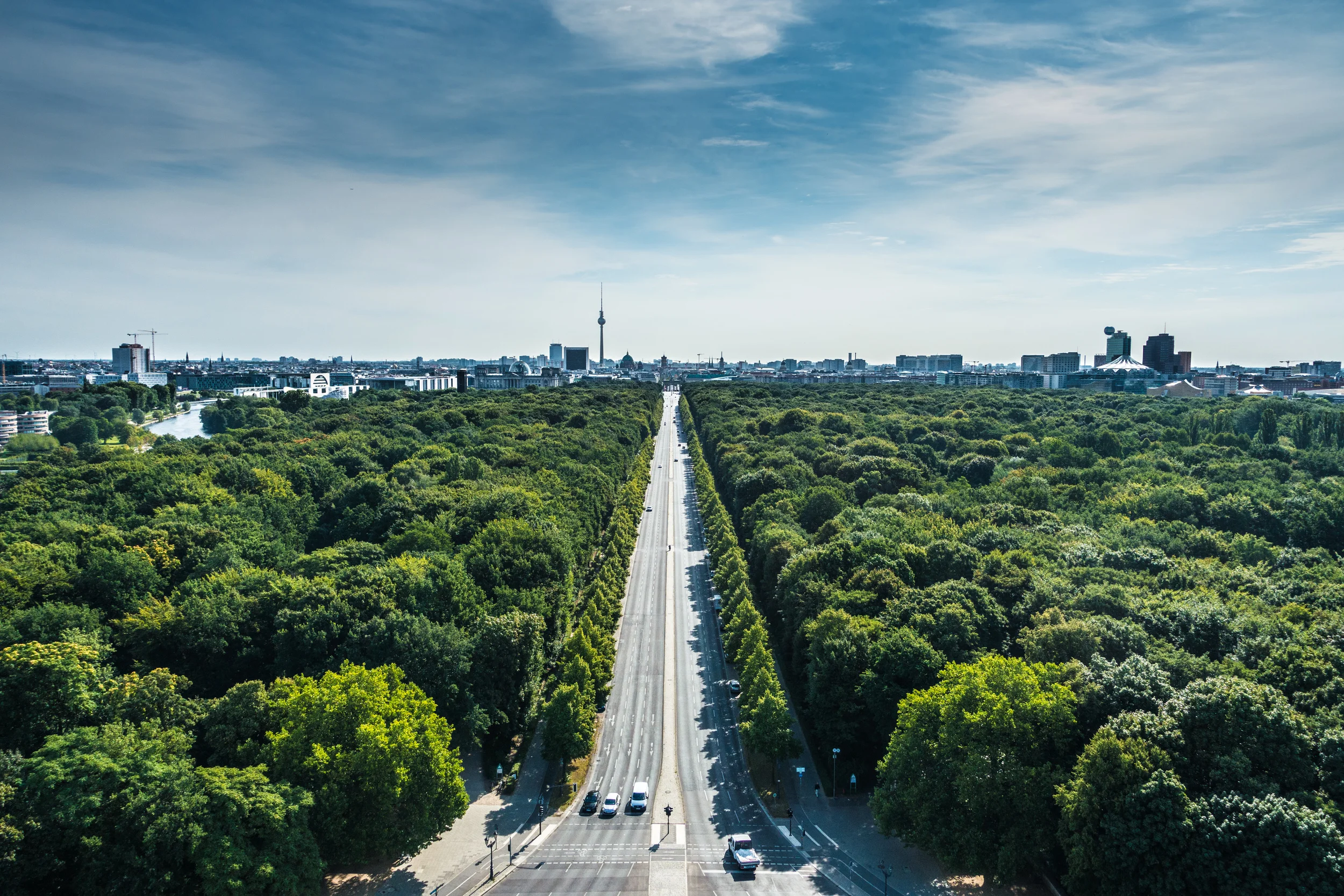 View of Berlin from Tiergarten, close to where Amy and Ethan rented an apartment