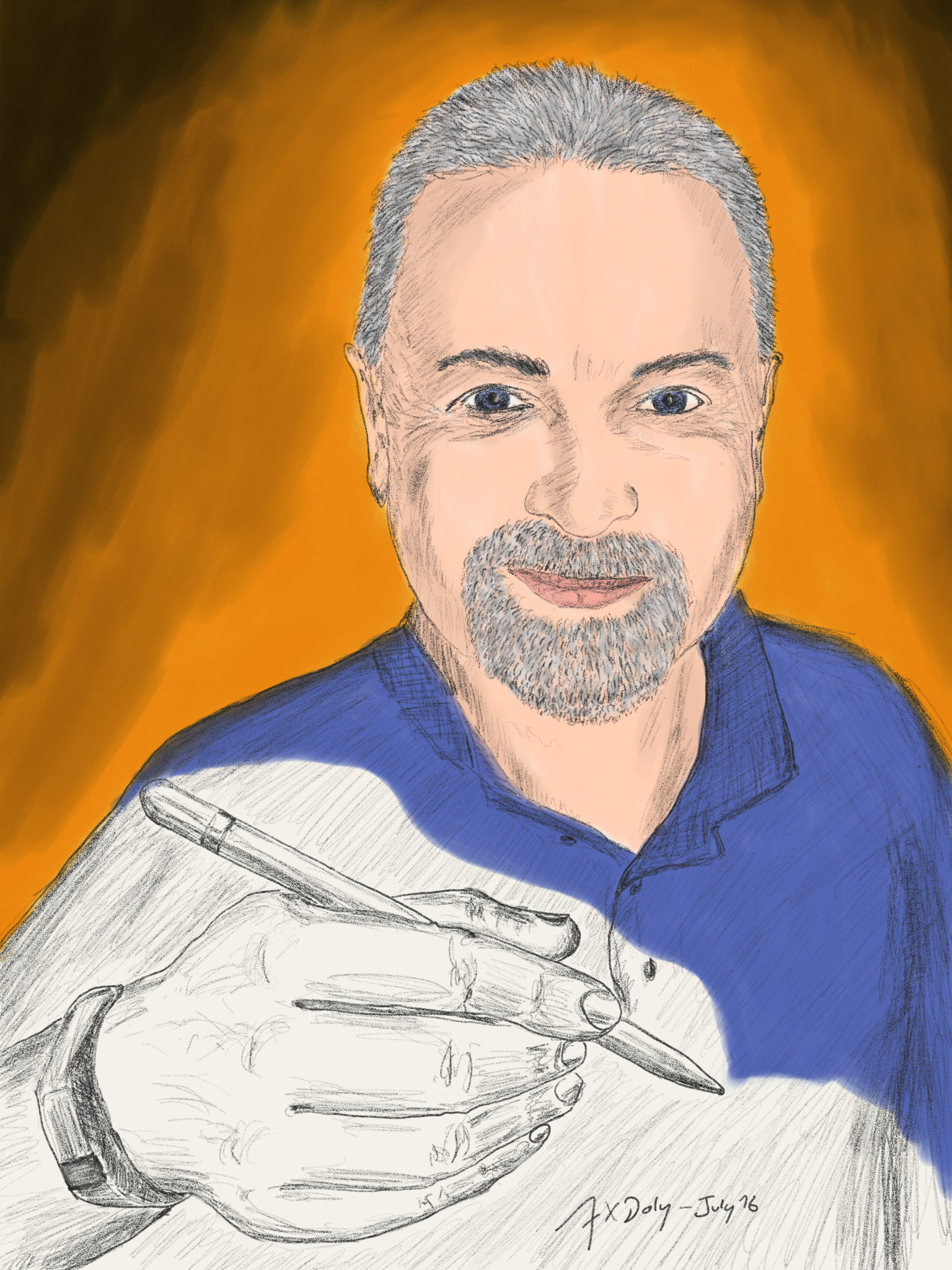 Man with the Digital Pen