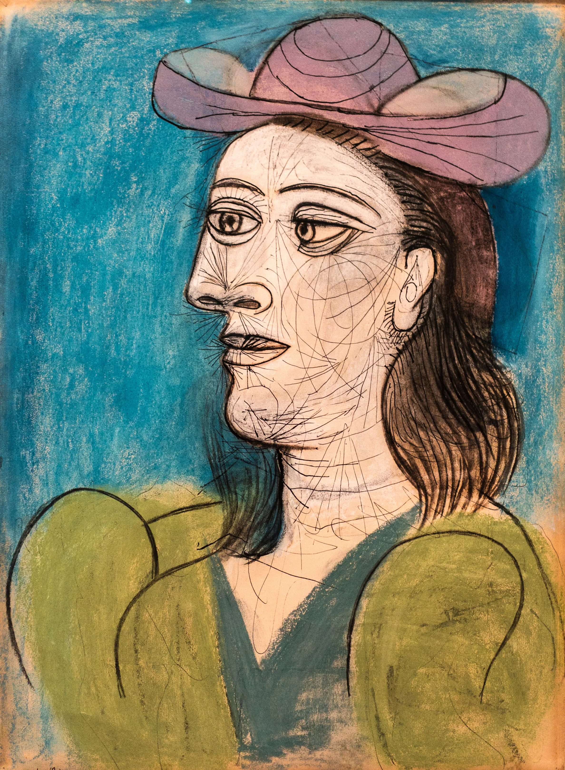 Picasso's original "Woman with a hat"