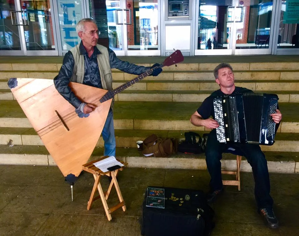 Buskers at Potsdamer Platz