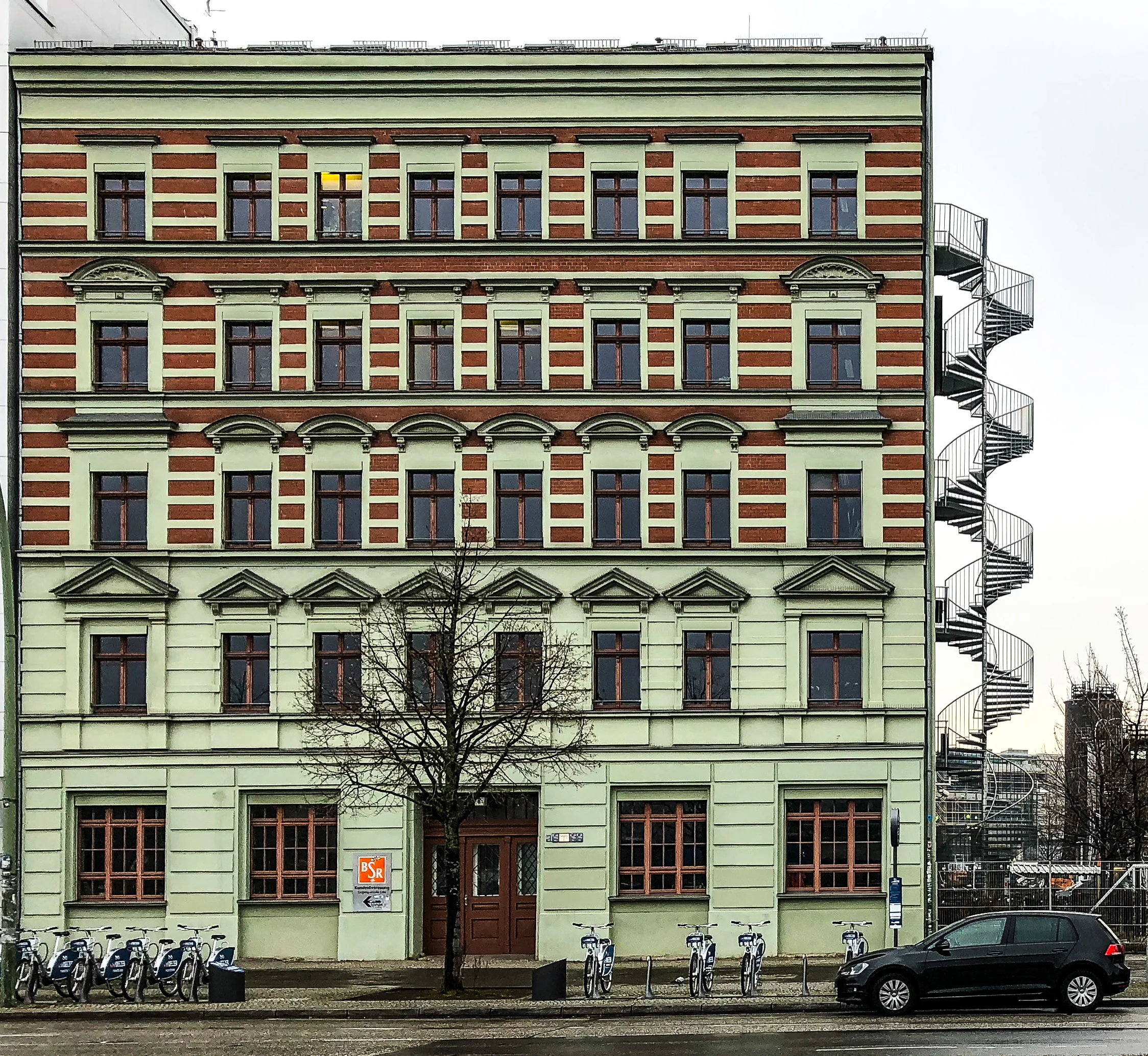 One of the many new building opposite the Berlin Wall East-side gallery