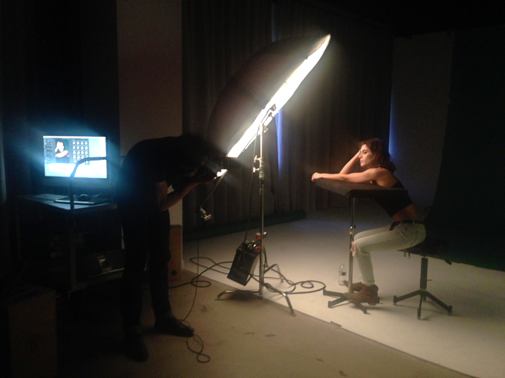 J.R. Mankoff with Lizzy Caplan (Masters of Sex, Showtime) for AwardsLine