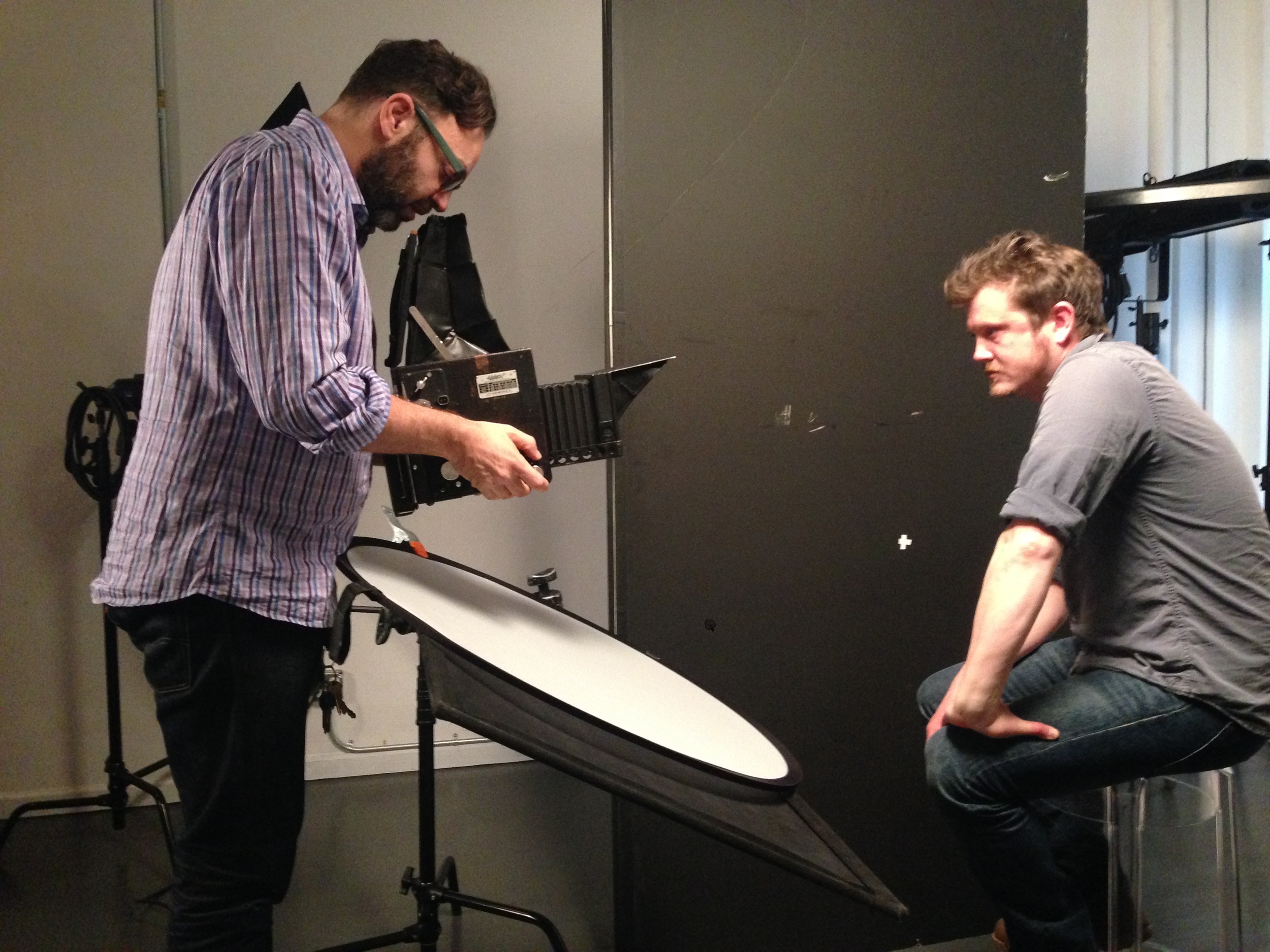 Mark and Graflex with House of Card's show runner Beau Willimon