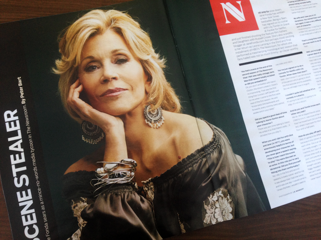 Jane Fonda (The Newsroom) photographed by J.R. Mankoff