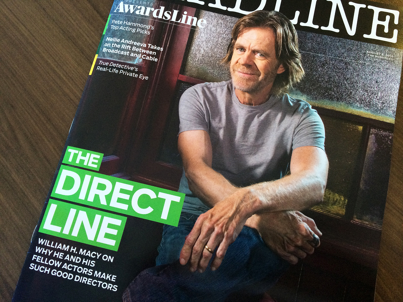 William H. Macy on the set of Shameless, photographed by Michael Lewis