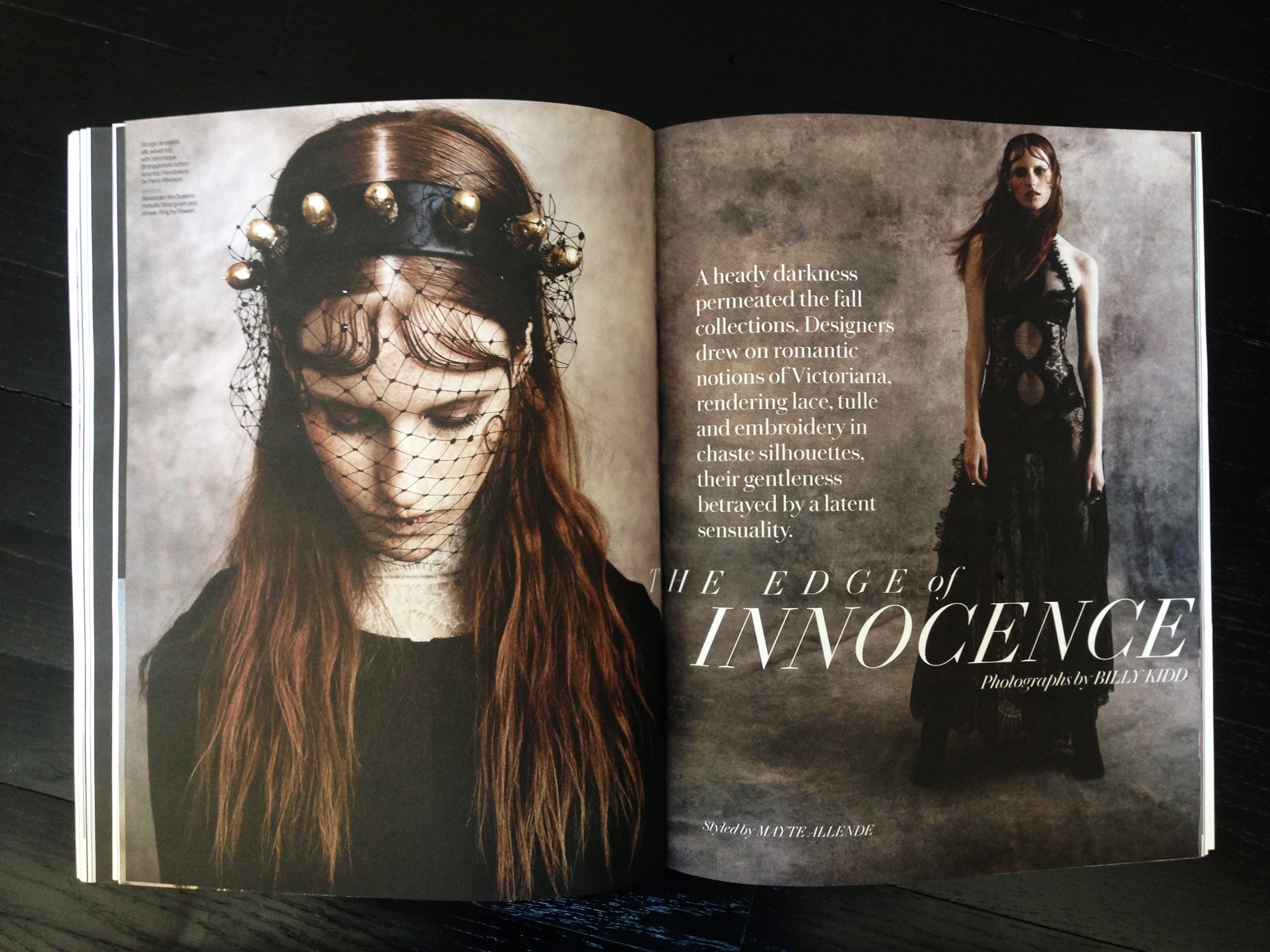 Fashion feature, photographed by Billy Kidd. 