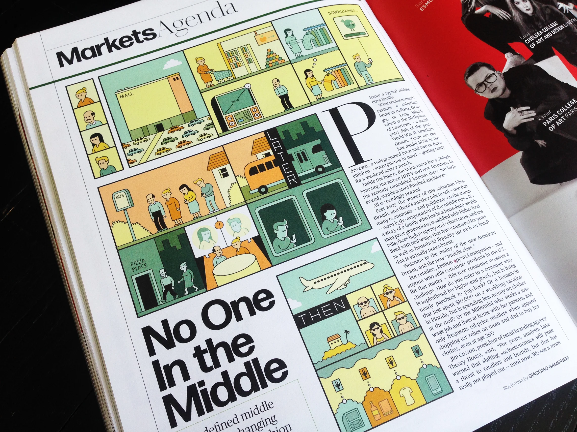 Agenda Markets opener, illustration by Giacomo Gambineri