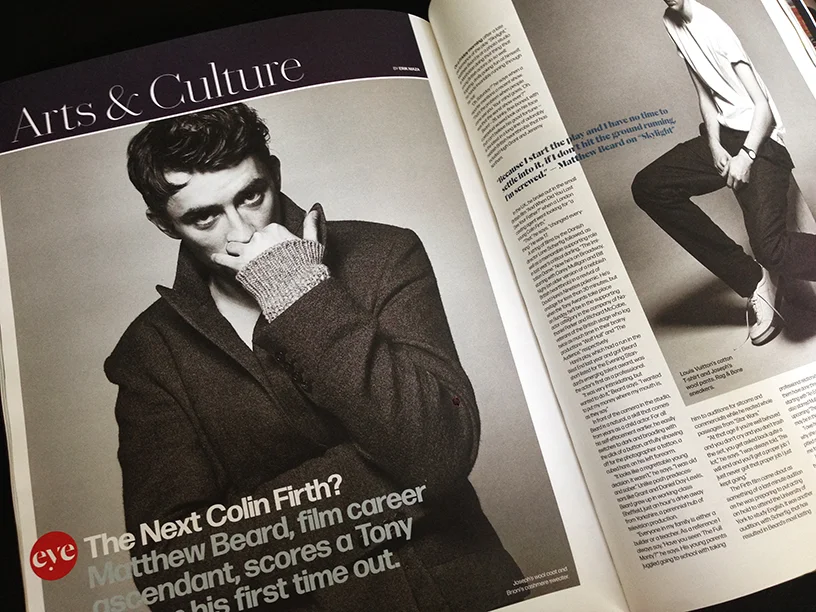 Matthew Beard photographed by Emily Hope.
