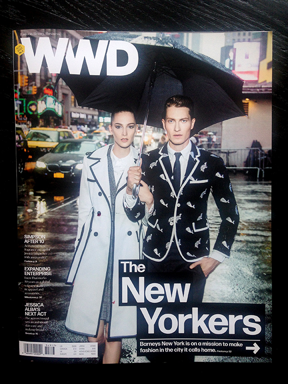 Thom Browne for Barneys. Photograph by Eli Schmidt