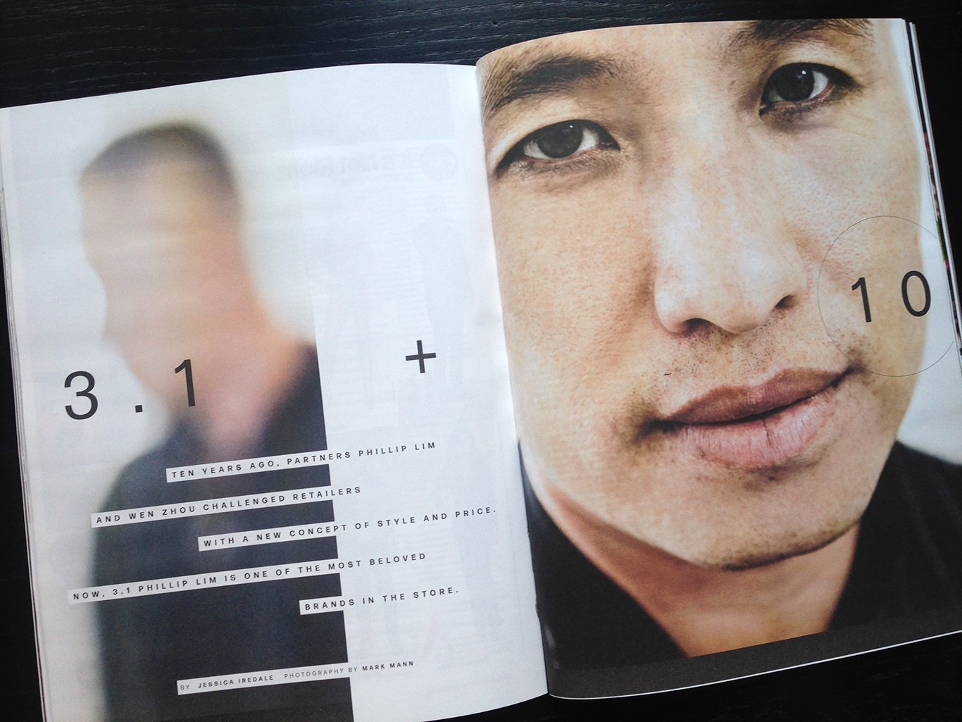 Phillip Lim, photographed by Mark Mann. Layout by Christa Guerra