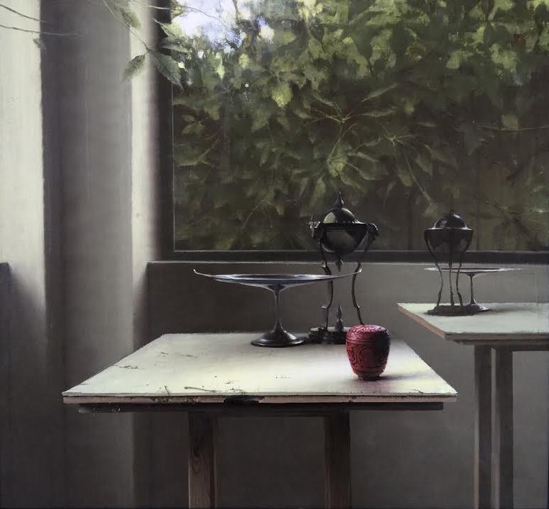 DANIEL SPRICK Still Life with Incense Burner, 2015 Oil on board 26 x 28 inches