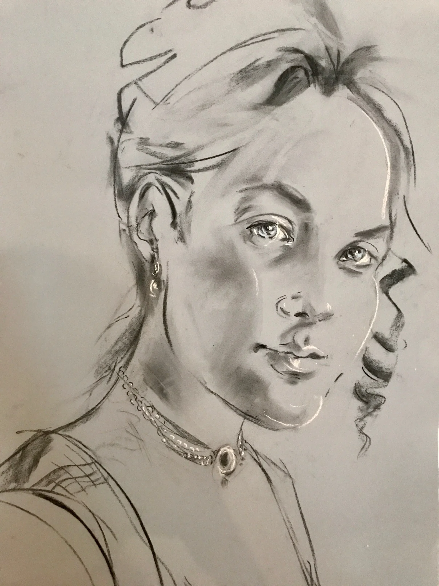 Susannah Sayre Stewart, the fourth wife of Capt. David Hand, as imagined by artist Sabrina Streeter.