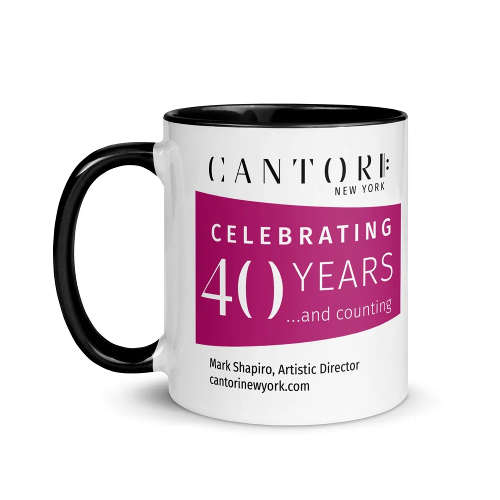 40th Anniversary Mug  Cantori New York