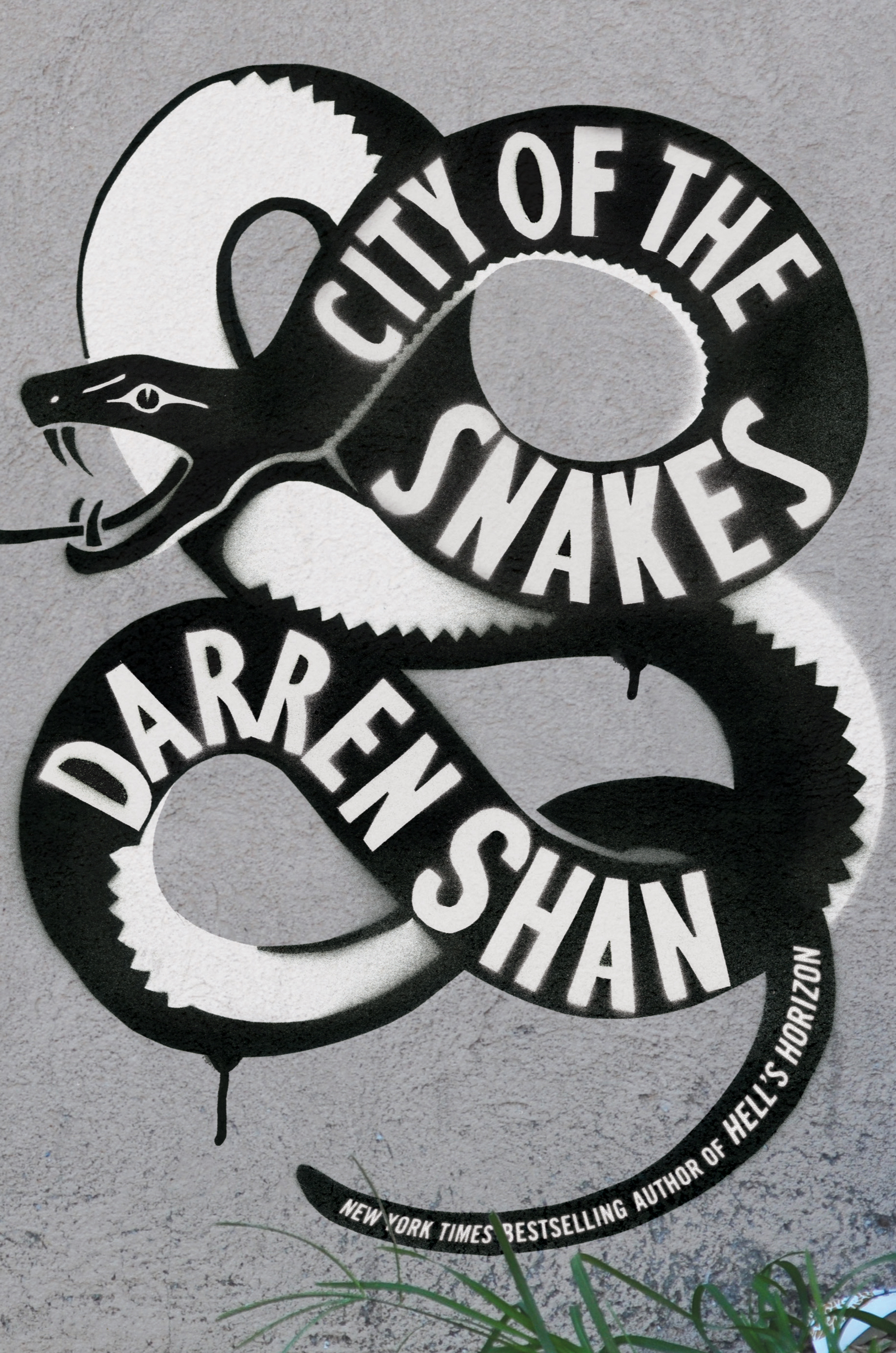 The final cover with the illustration assembled in photoshop from multiple spray painted parts