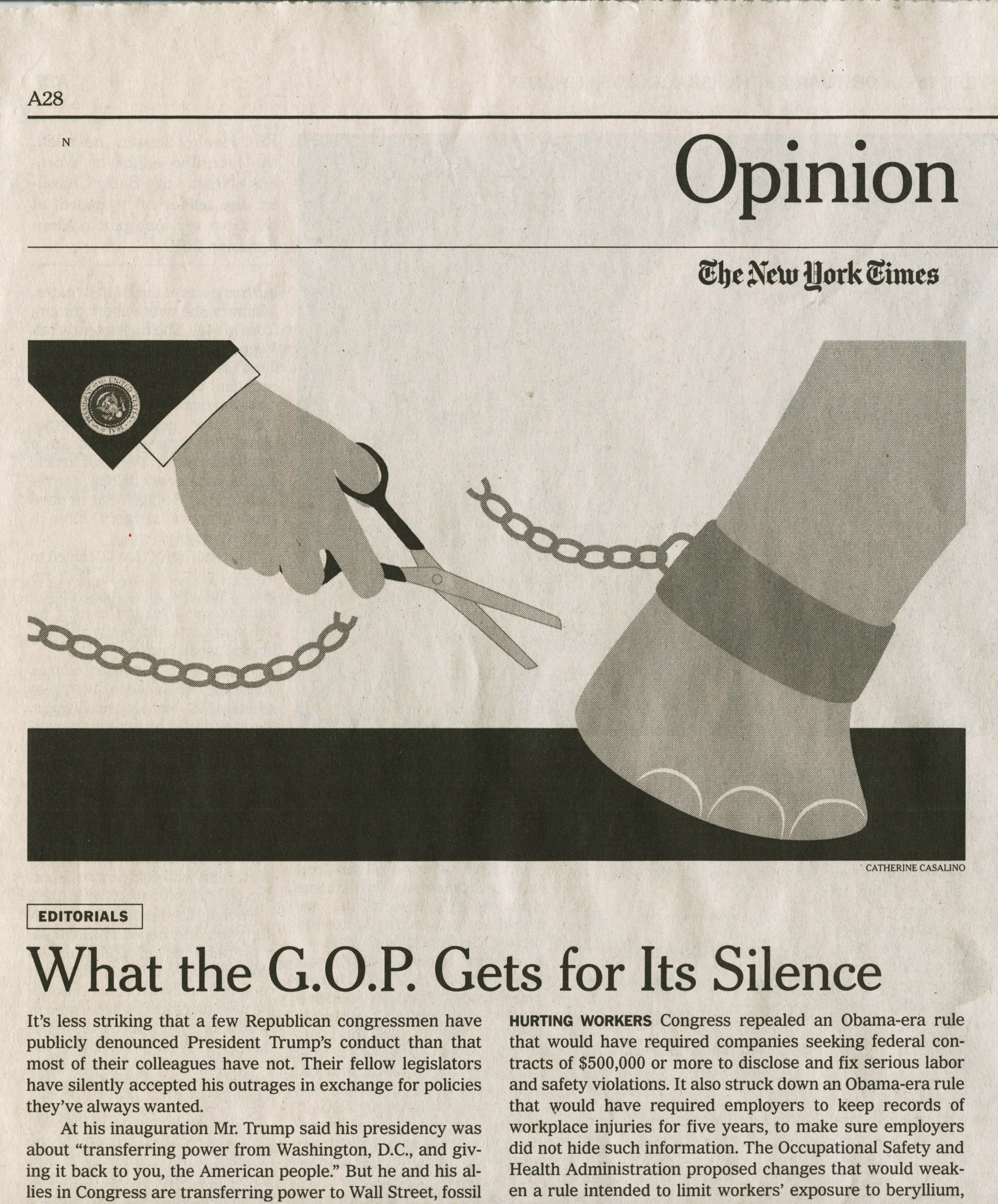 New York Times Op-Ed Illustration
