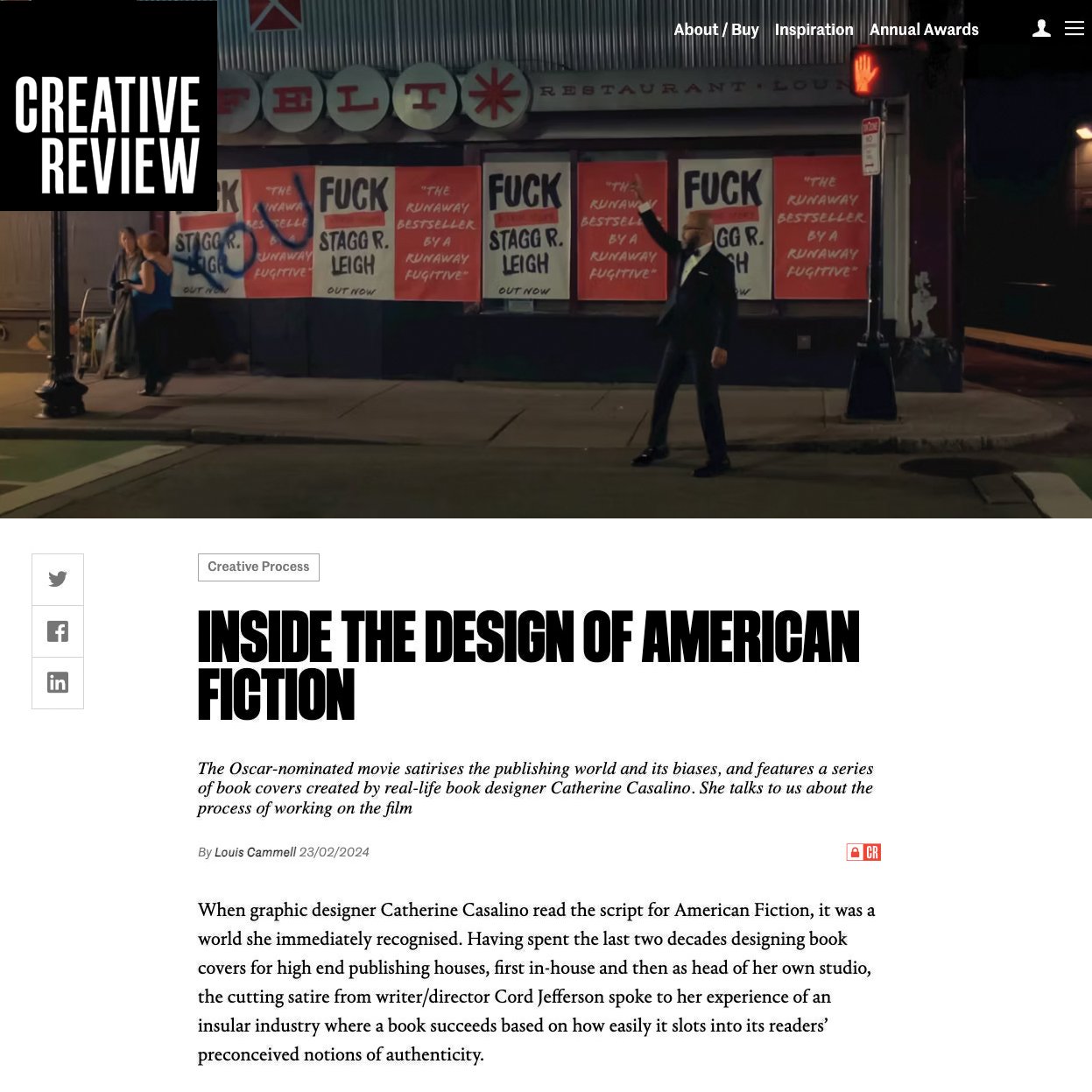 Creative Review Interview: American Fiction
