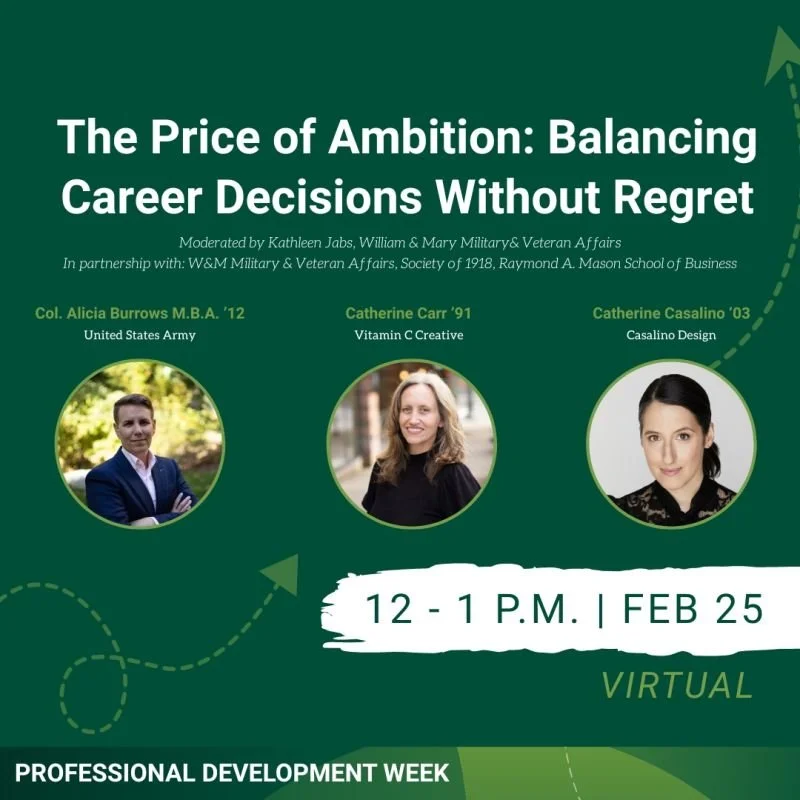 Panel for William &amp; Mary Professional Development Week