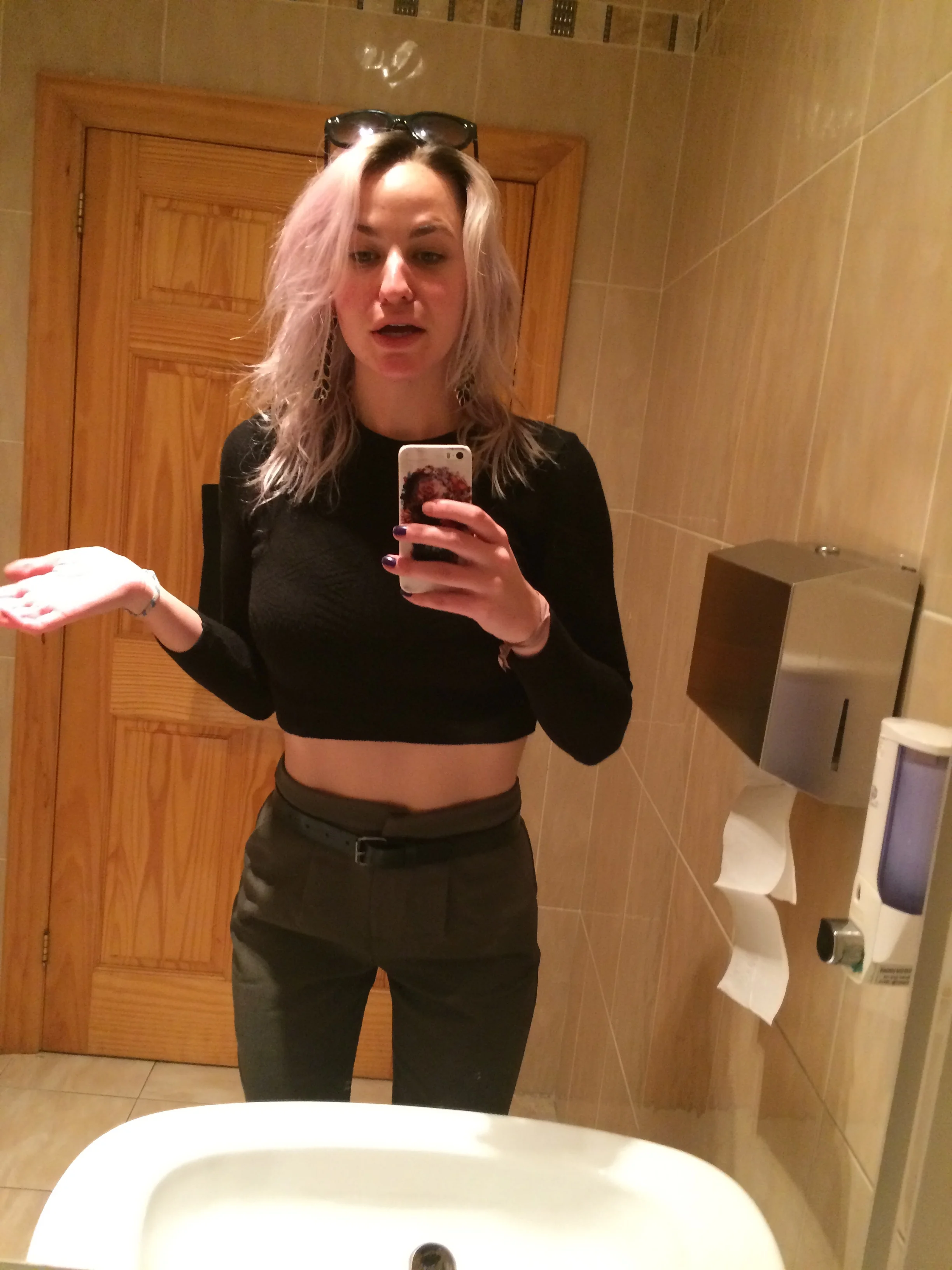 2) Crop tops. I used to think by wearing them I would send the message that I was too "full of myself," and everyone would think I was showing off. Now IDGAF what people think.