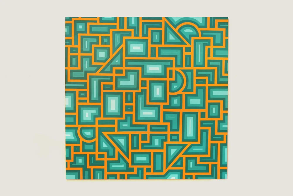 Colombian Color Theory, 2016 60" x 60" Enamel on Wood Panel
