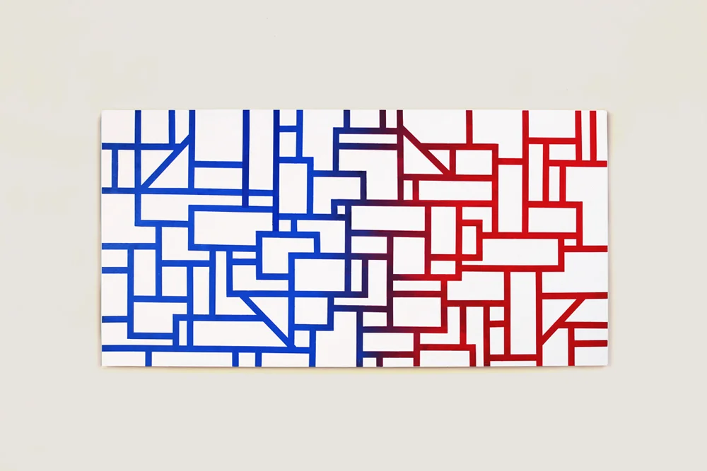 Untitled, 2016 72" x 36" Enamel on Wood Panel