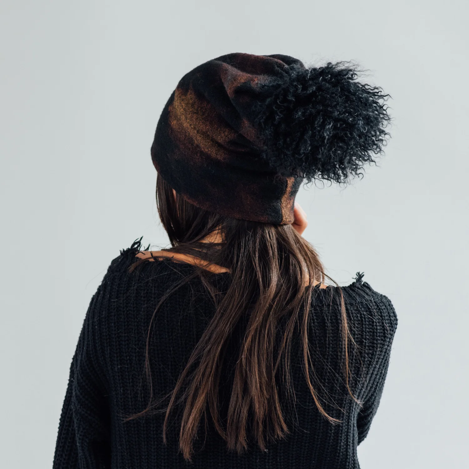 Aura Beanie // Onyx Shibori — ARAE display picture 2