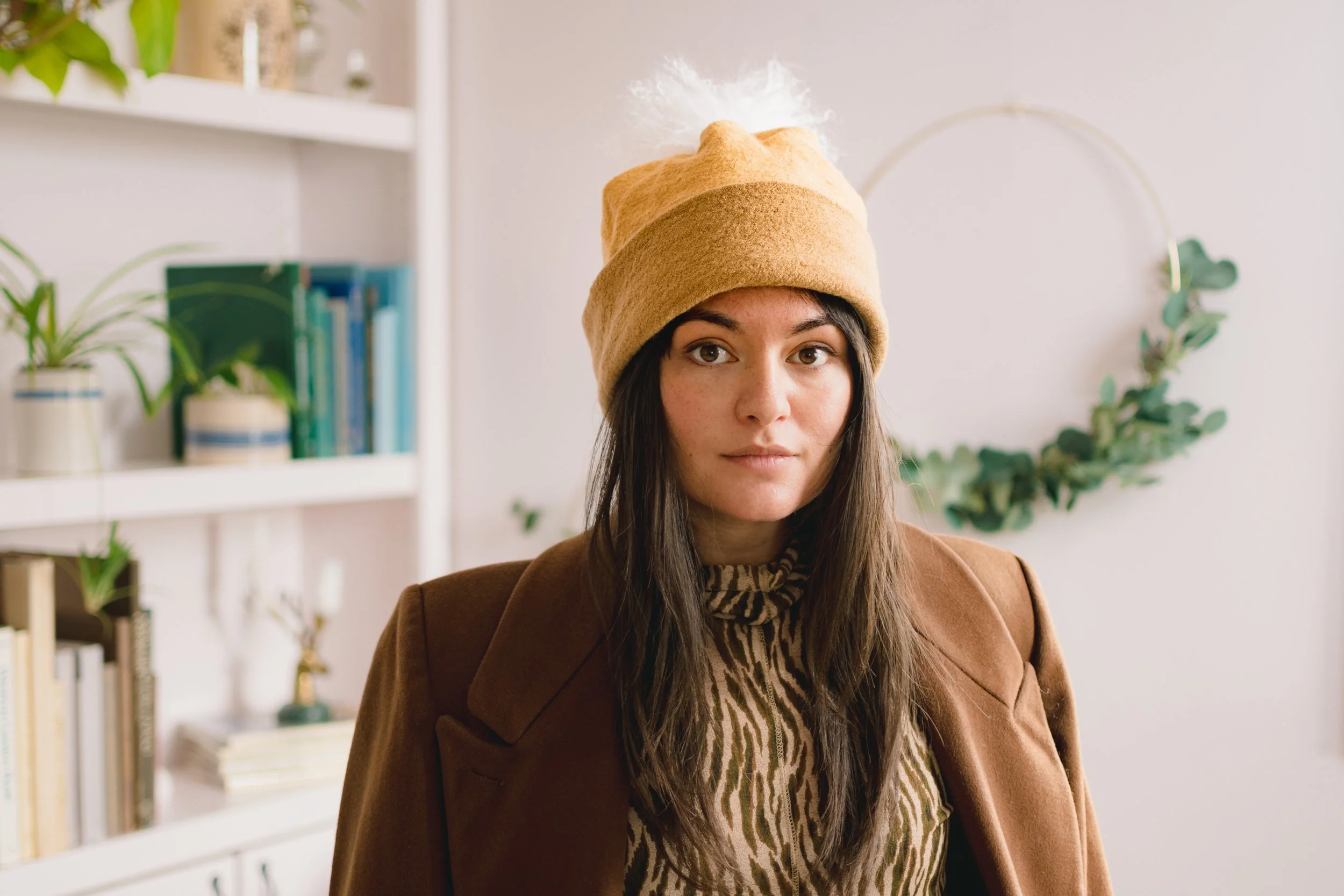 Extra Long Eskimo Beanie // Sand 