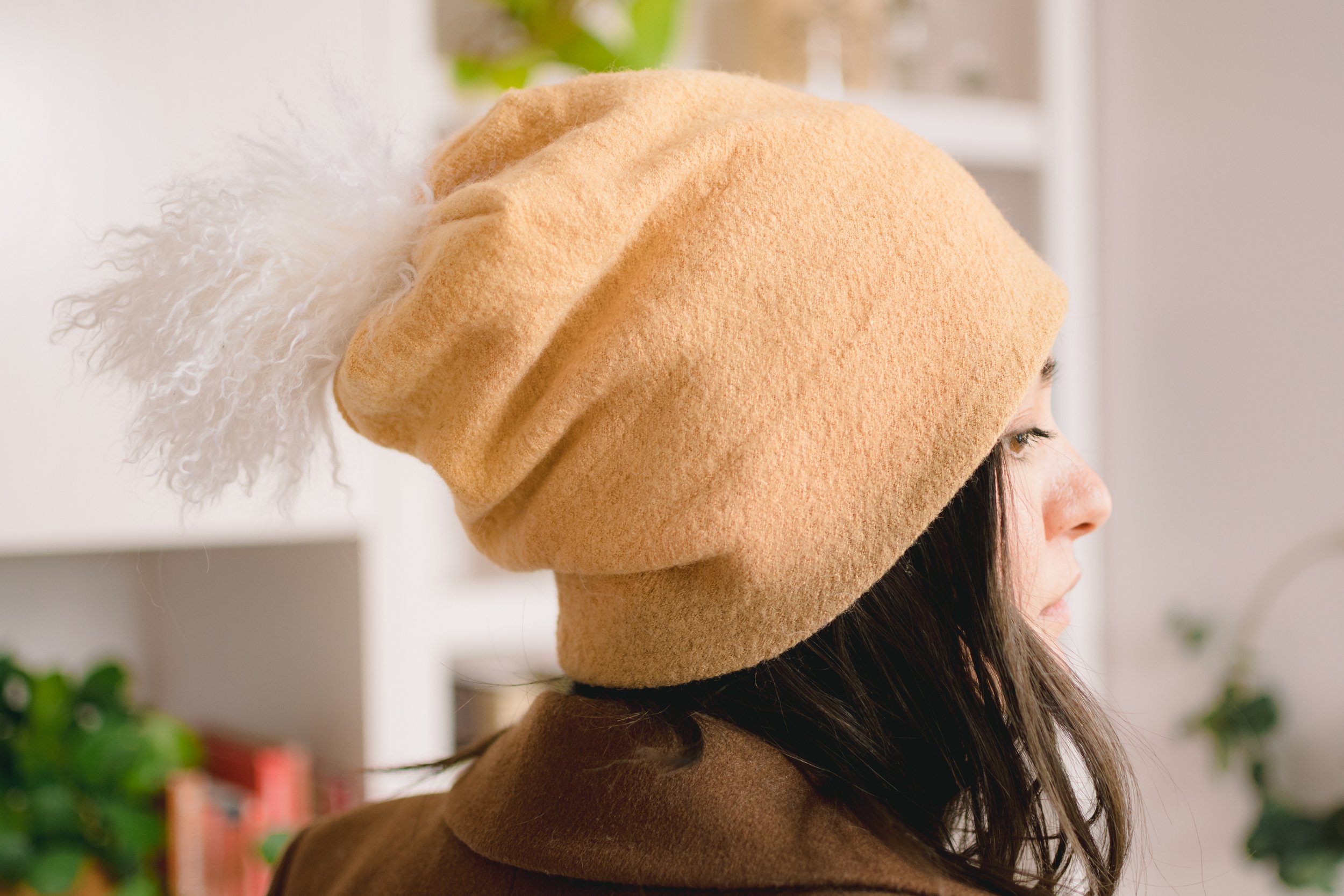 Extra Long Eskimo Beanie // Sand 