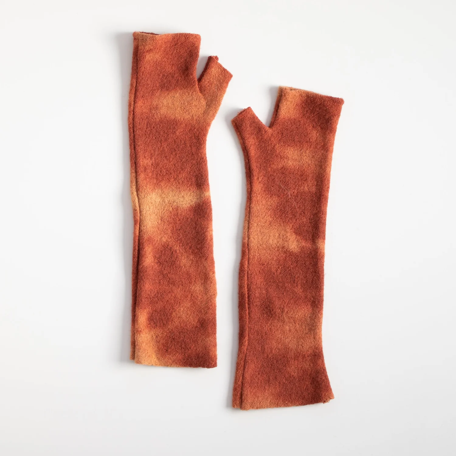 Mod Long Fingerless Gloves // Burnt Sienna — ARAE