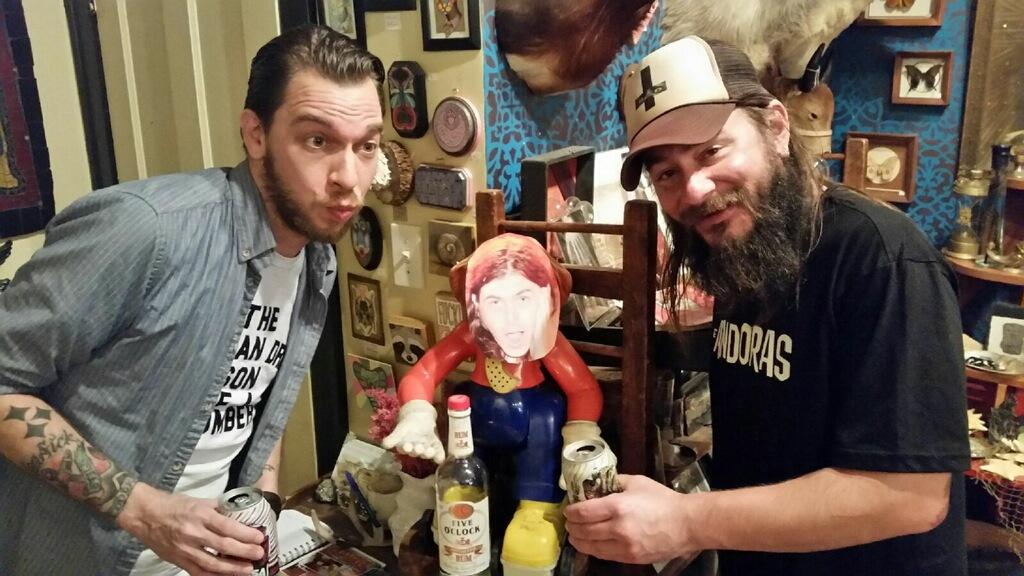 Dustin, our makeshift Casey, and myself...
