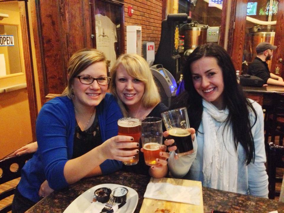  Some college ladies enjoying their Tuesday!!! Where's Jay?! Can you spot our brewer? 