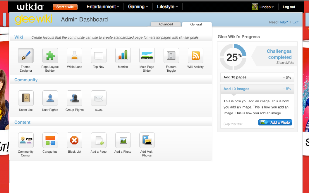 The UI was consistent with styling for Wikia's newer editing tools.