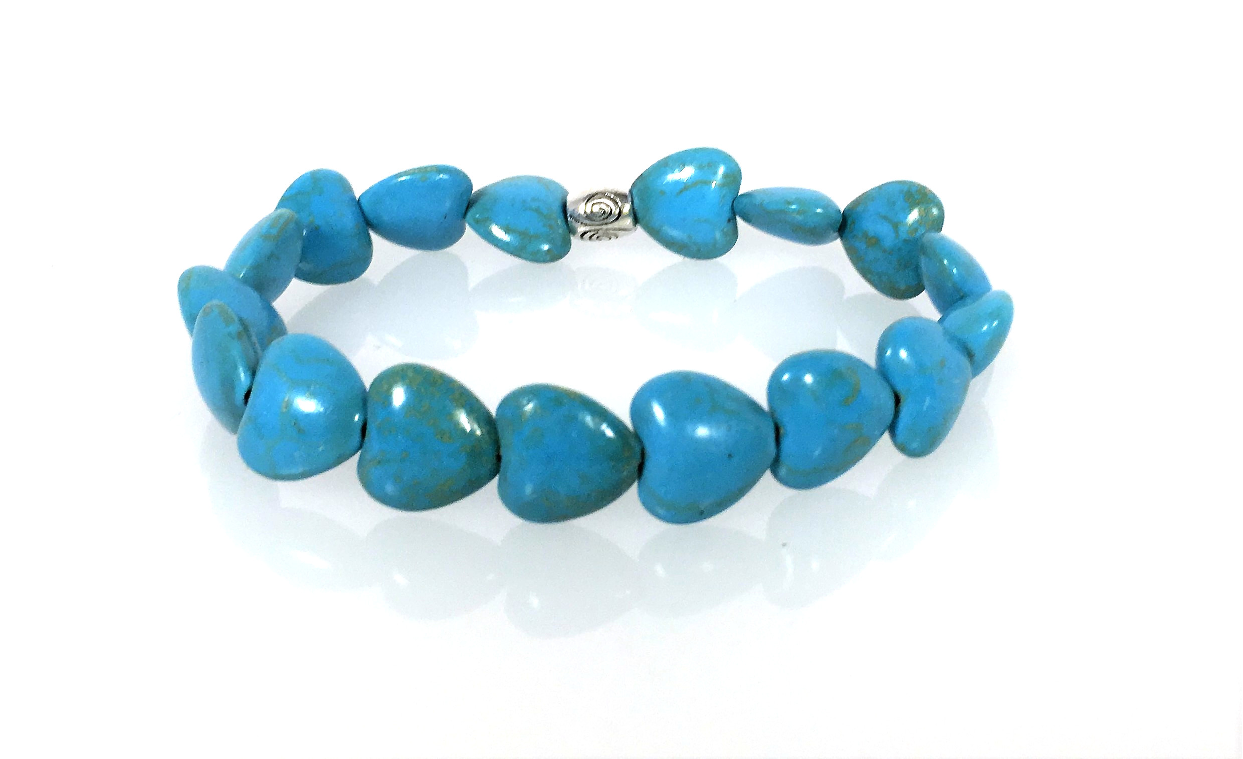 Turquoise heart bracelets love stone special occasions birthday anniversary