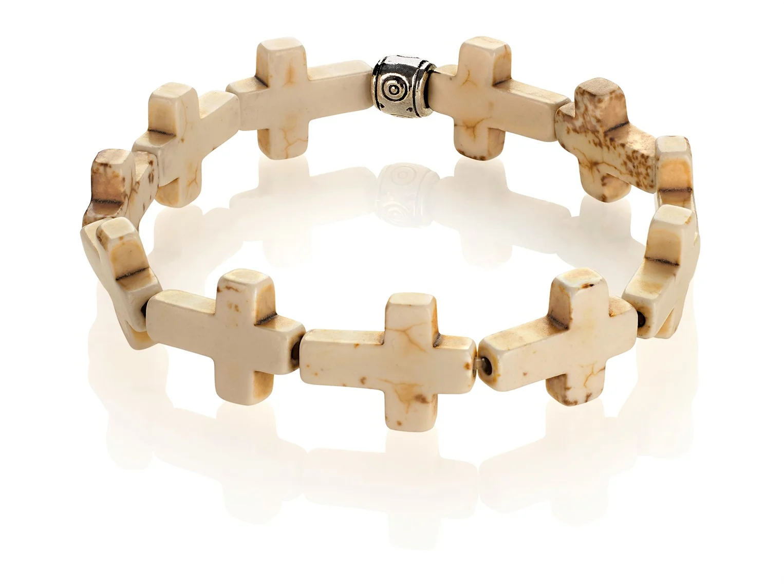 Ivory white turquoise stone bracelet birthdays gifts