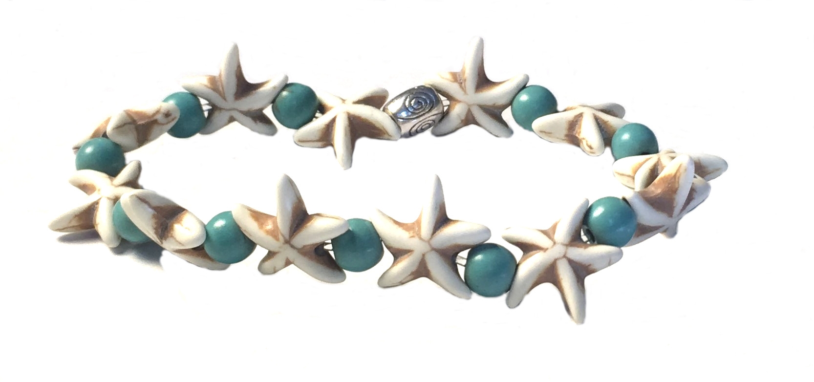 Starfish elegant turquoise stone bracelet birthdays gifts