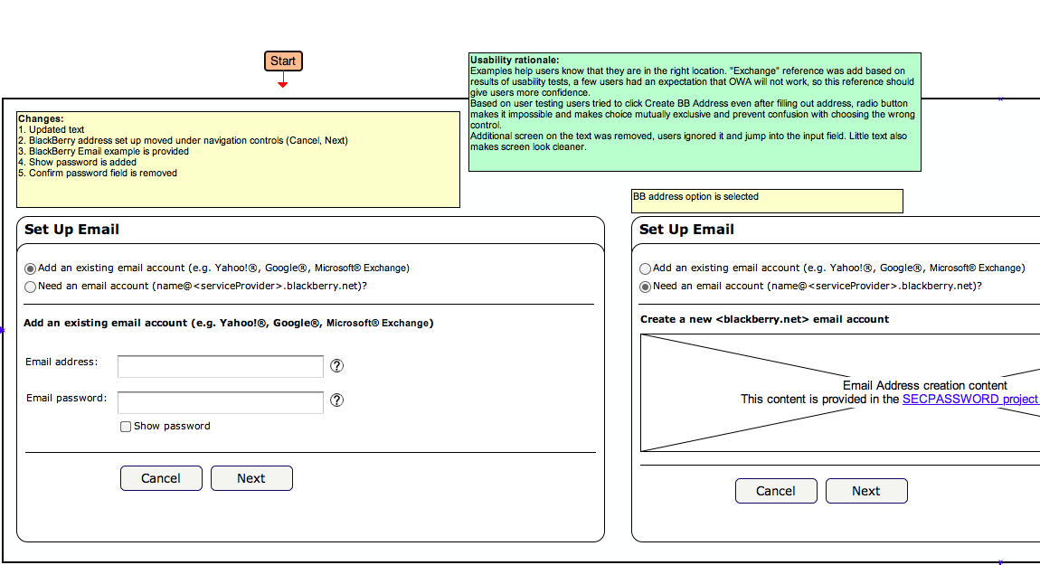 UX spec sample