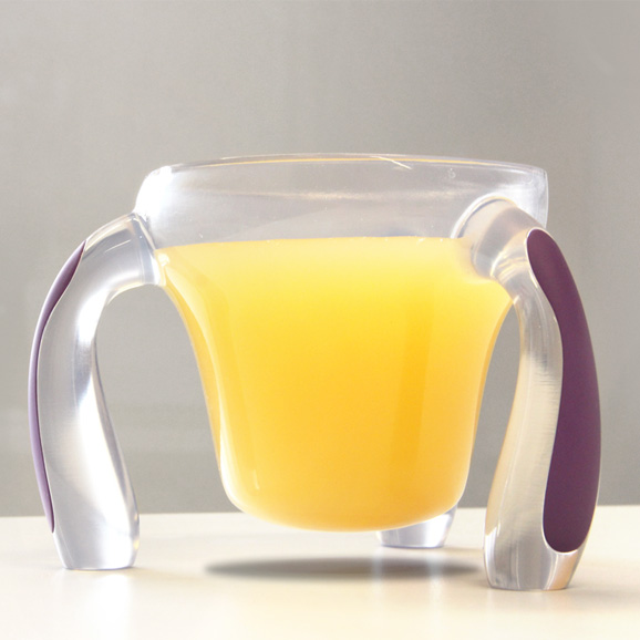 No coaster needed! The legs keep the body elevated off of the table.