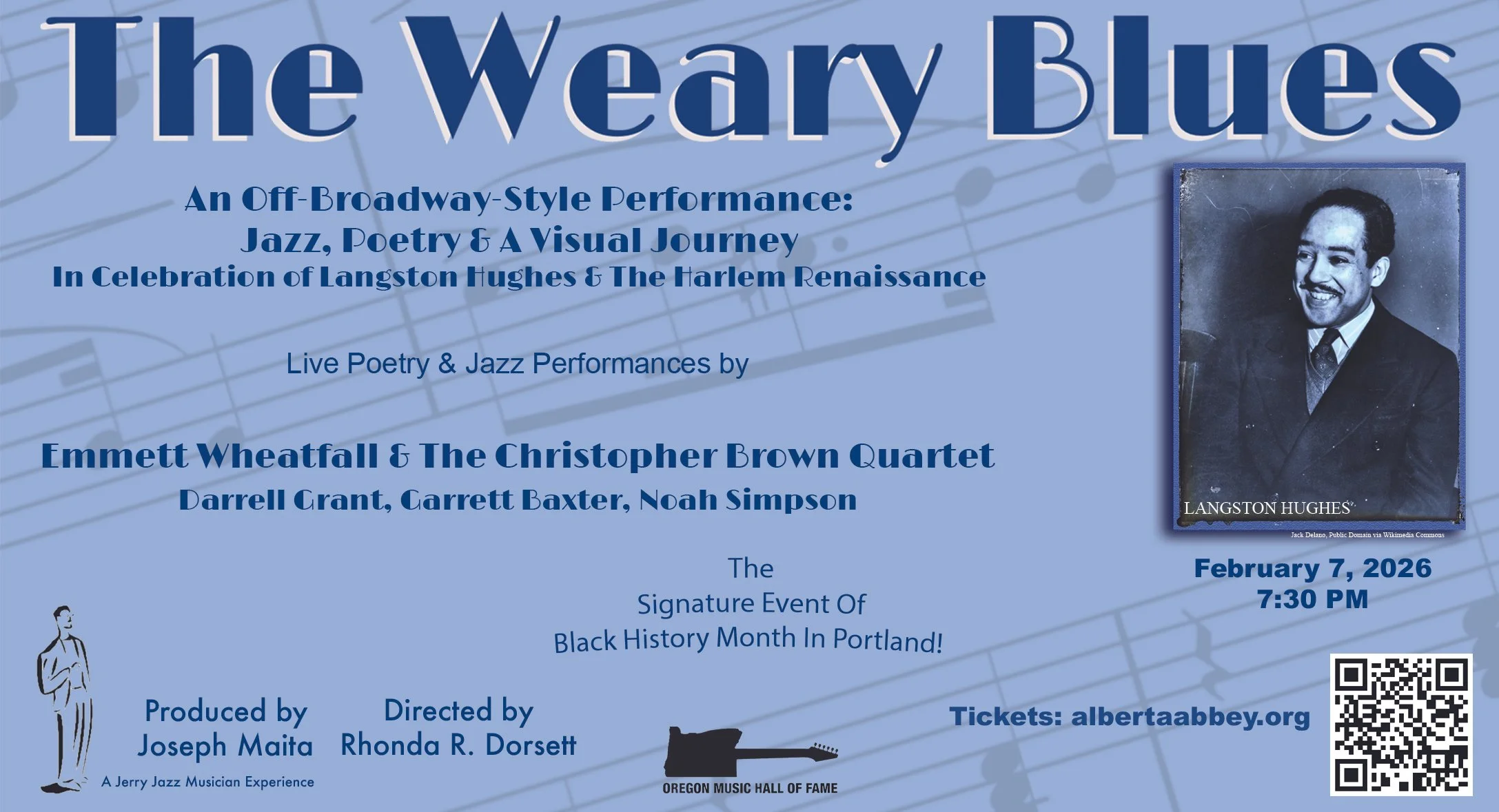 The Weary Blues: Celebrating Langston Hughes &amp; the Harlem Renaissance