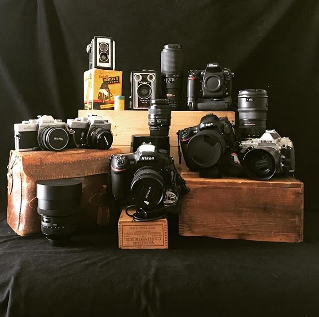 #cameraday #nationalcameraday📷 #photography #nikon #minolta #kodak #vintage #d5 #d4s #df #d700 #studioshot