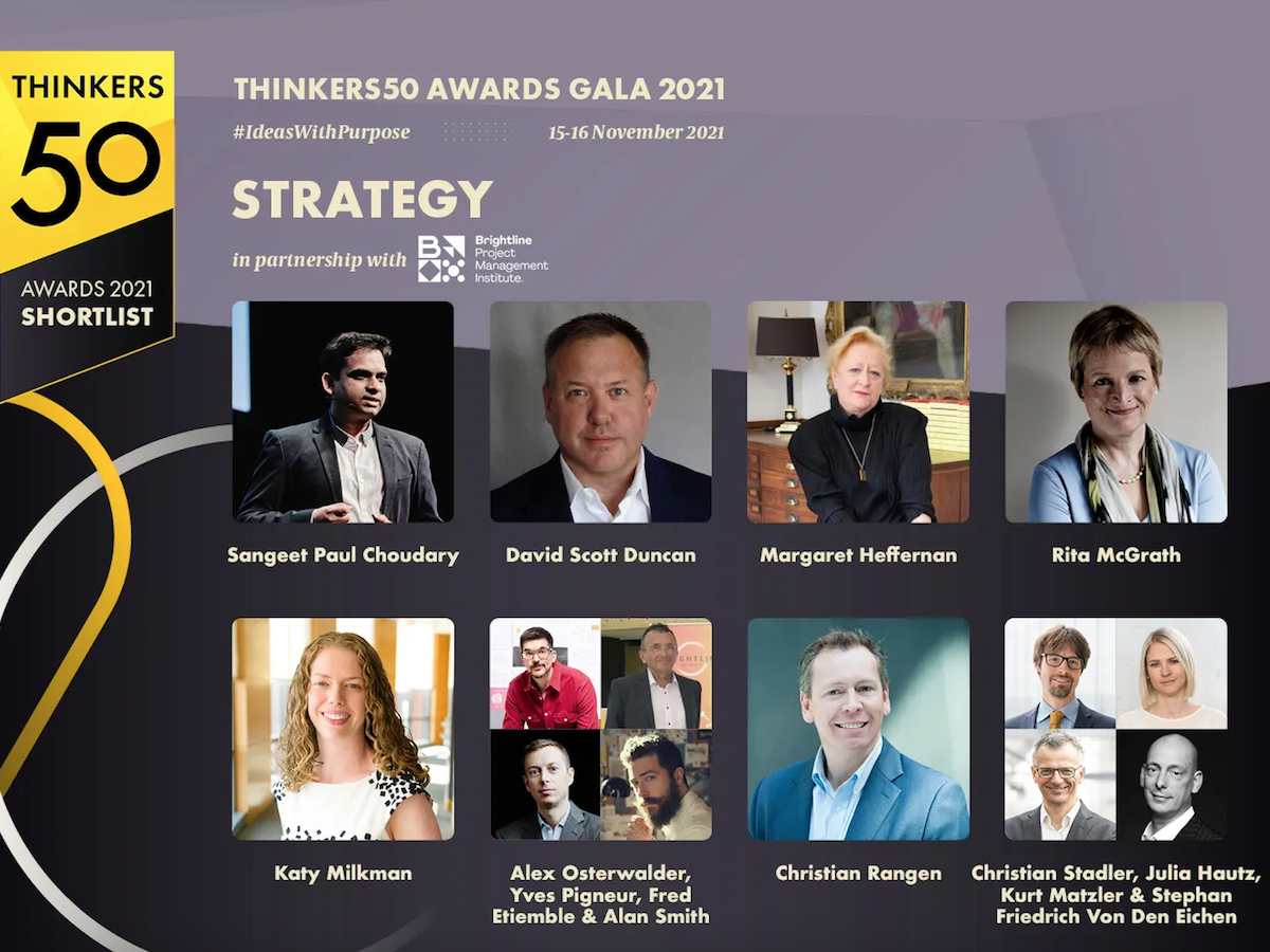 Announcing the Thinkers50 2021 Strategy Award Shortlist