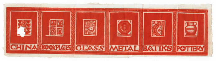 "Handcrafted Media - Wood print personal flyer" (c. 1923)