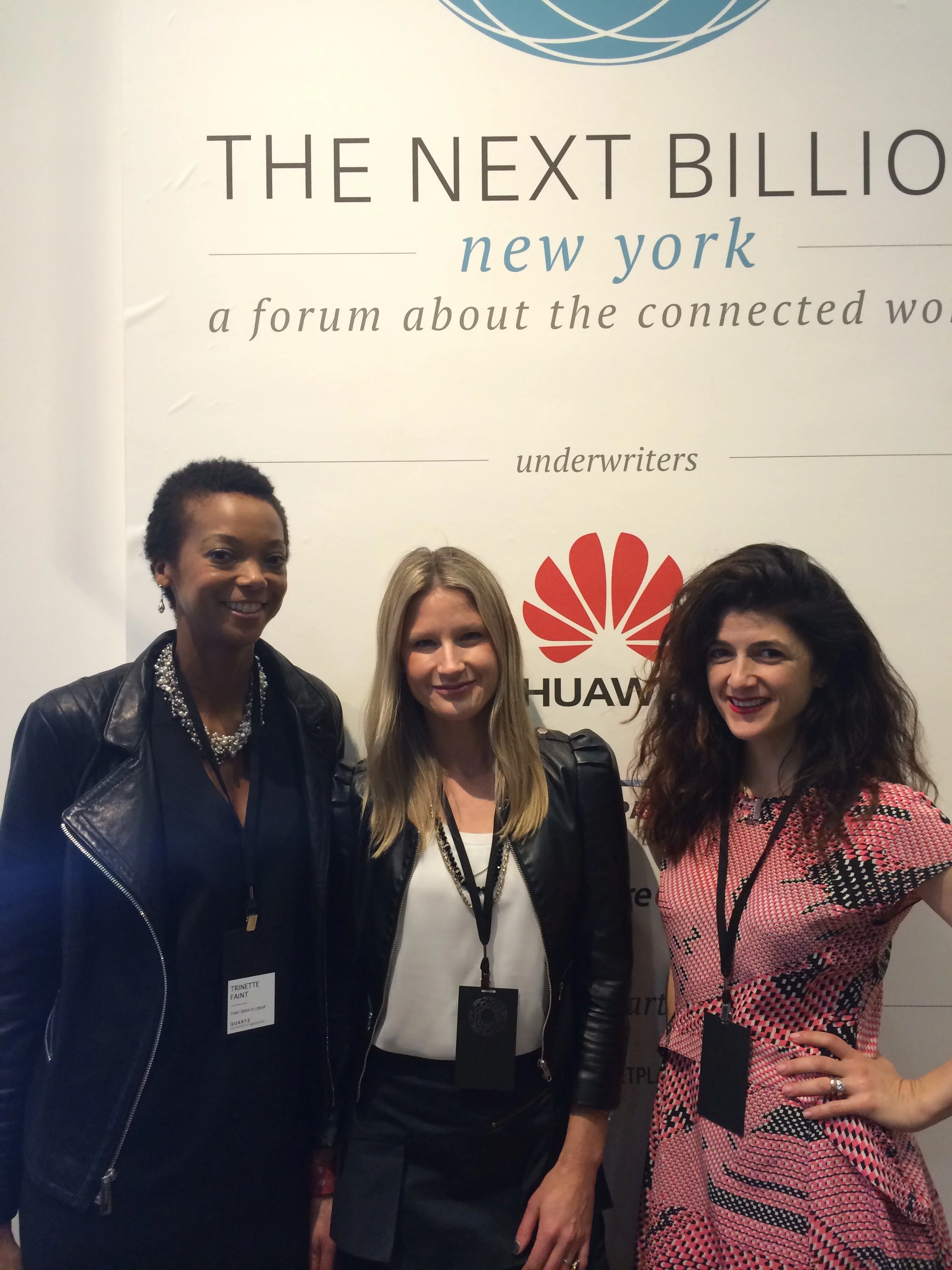With Maxine Friedman of Bionic Solution and Susan Naci of 32 Laight Street Partners.