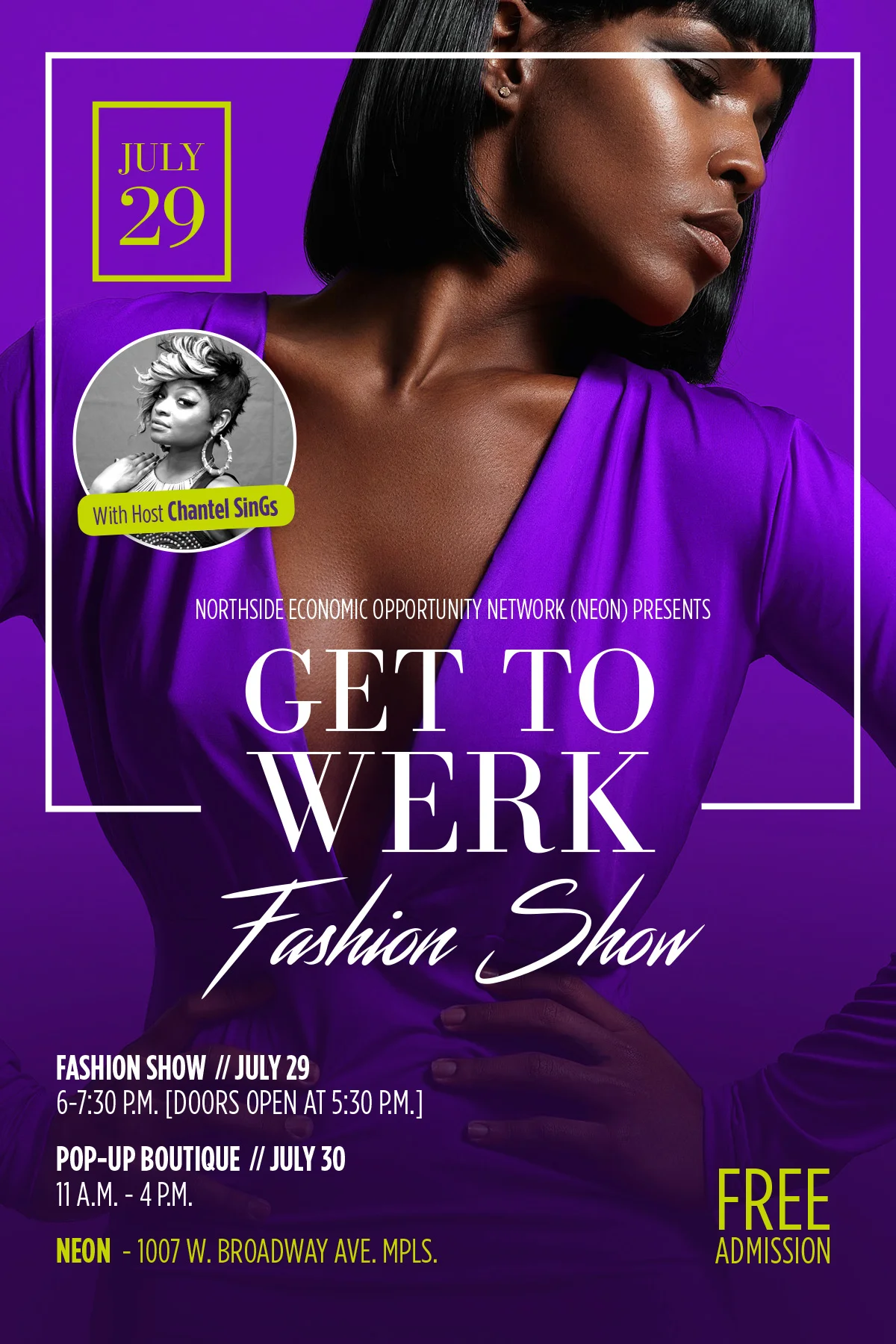 EL.i.BE will be Performing at the NEON Fashion Show!